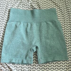 Blue Amazon biker shorts/ spandex